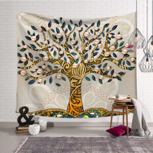 Modern Tree of Life Wall Tapestry